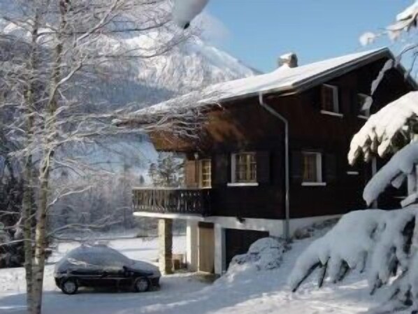Chalet in winter