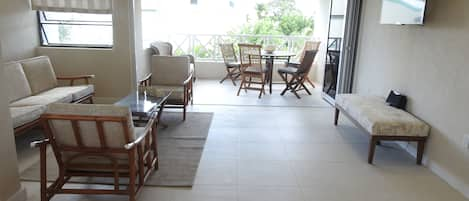 Open Plan Living area with balcony