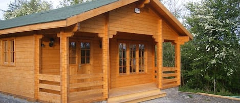 Exterior View of Log Cabin