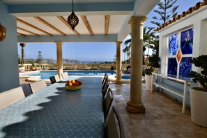 Outside dining area