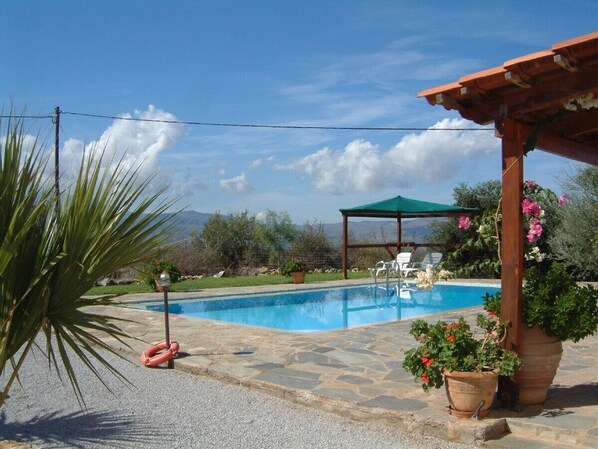 Pool and surrounding terraces