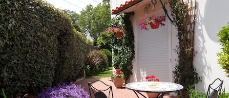 A sunny corner for breakfast