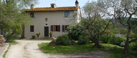 The farmhouse front view