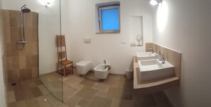 bathroom with walk in shower