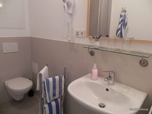 Shower room with toilet