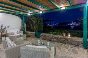 beautiful night view from the house
