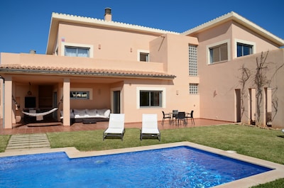 Luxurious villa with pool near Es Trenc sandy beach, ideal for families