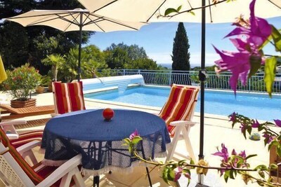  Villa St. Aygulf con piscina privada, aire y mar, para las familias + perro
