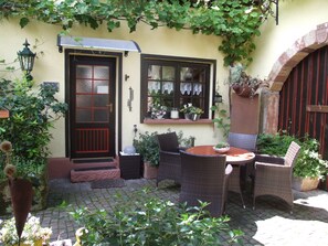 Eingang Appartement Kelterhäuschen