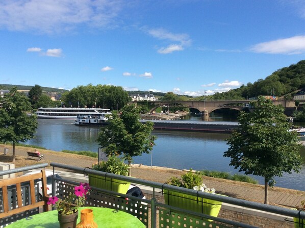 Blick vom Balkon