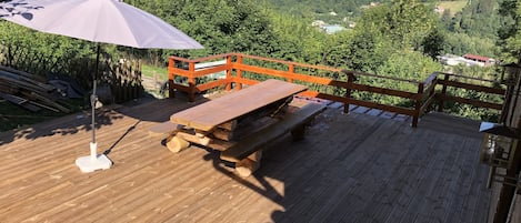 Belle terrasse avec vue panoramique 