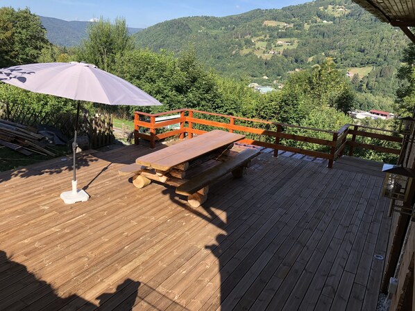 Belle terrasse avec vue panoramique 