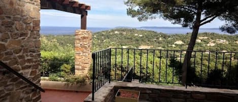 Vue de la terrasse haute