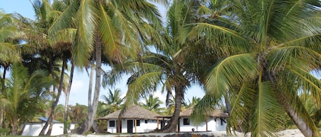 La villa vue de la plage