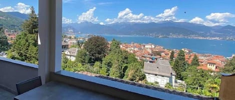 View from the balcony over Lake Maggiore