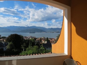 View from the balcony over Lake Maggiore