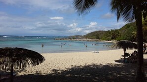 la plage de la résidence