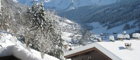 Chaine des Aravis depuis le balcon du chalet (direction sud-est)