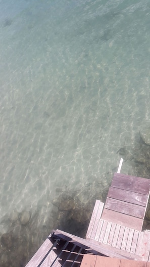 l'eau de mer n'est pas claire toute l'année tout dépend de Dame Natur