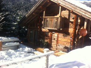 Chalet in winter