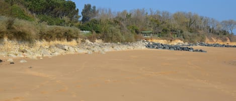 la plage de sable fin