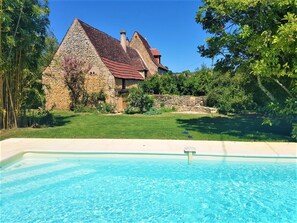The house viewed from the  pool 