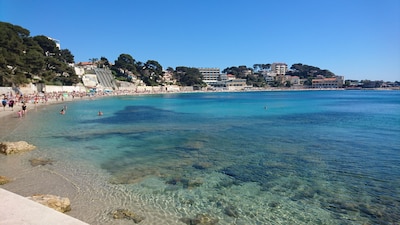 Appartement calme avec vue mer, climatisé