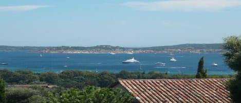 Vue du golfe de Saint Tropez depuis la terrasse