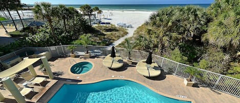 Your view from the second deck.  Is it a beach or pool day?