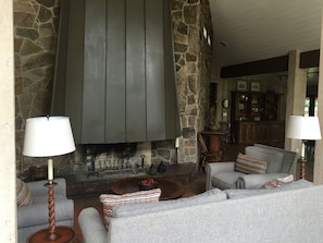 fireplace in great room
