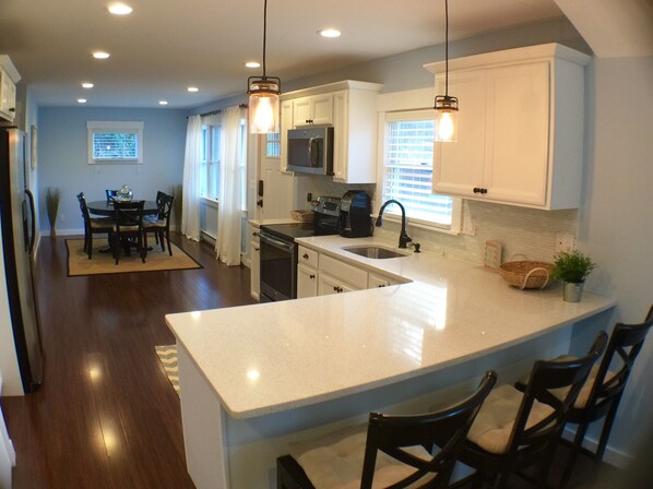 Brand New Kitchen with Quartz countertops