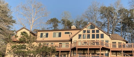 Front of house facing one of the widest views on Norris Lake.