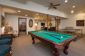 Open Great Room #2 with Full Regulation Size Pool Table, Ping Pong Table, & TV