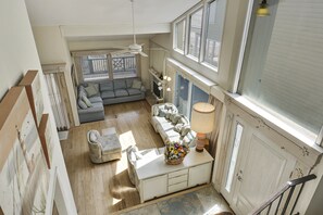 View of family room and foyer 
