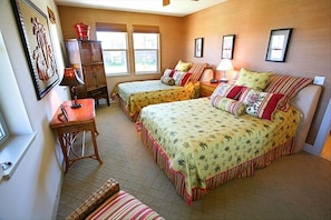 Guest Bedroom with Two Queen Beds and Ocean Views