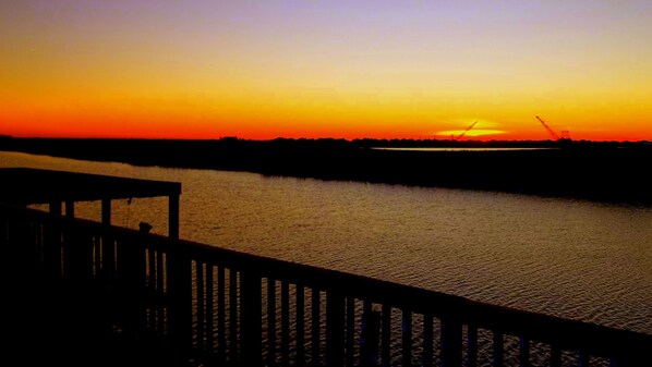 Enjoy the sunset from the upper deck!
