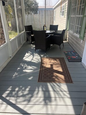 Screened front porch