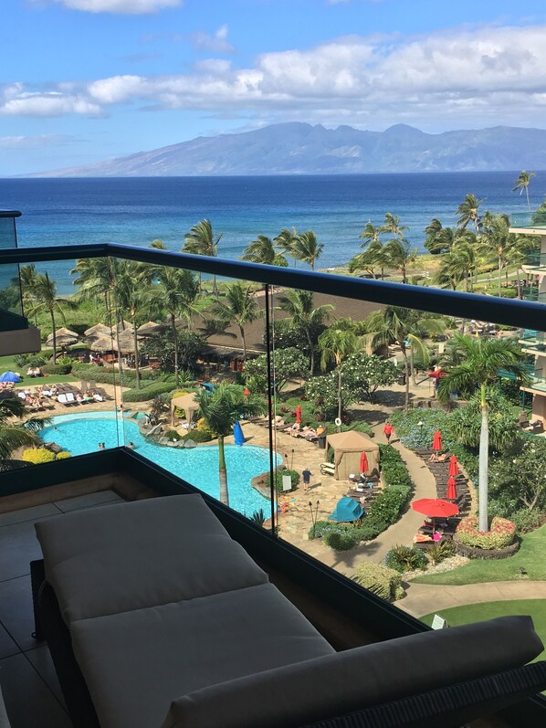 Relaxing Lounge Chair which most condos dont have. Lanai View