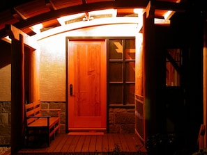front entry at night