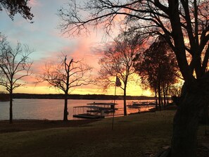 Beautiful sunset on the water