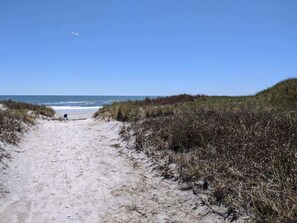 Beach Entrance next to Unit Building