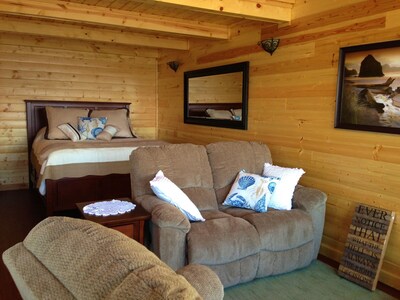Beautiful Homer Beachside Cabins with room to park your boat