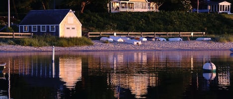 Our house in the early morning light. 