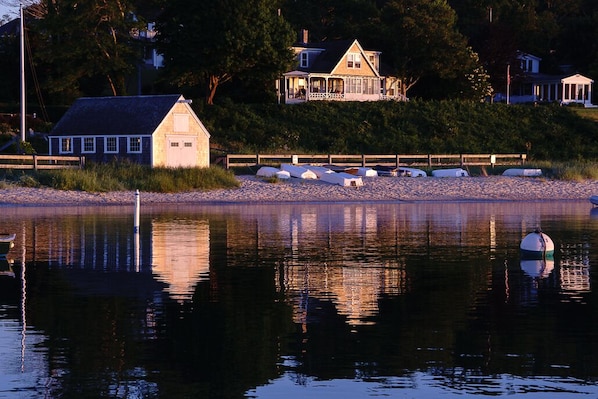 Our house in the early morning light. 