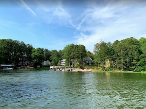 View of house from lake - taken via kayak (which you can use!)