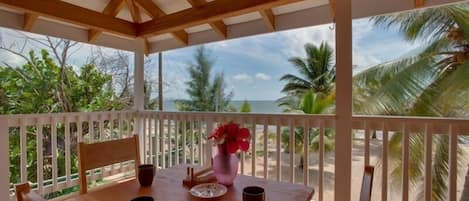 Morning coffee on the deck.