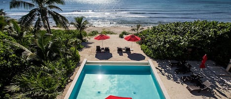 View from Jungle Fish Beach Club Upper balcony