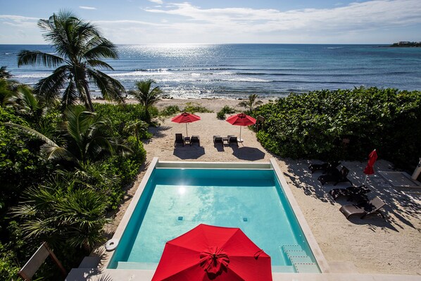 View from Jungle Fish Beach Club Upper balcony