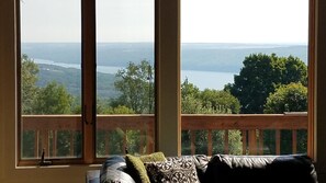 Open concept design captures nearly entire Canandaigua lake views