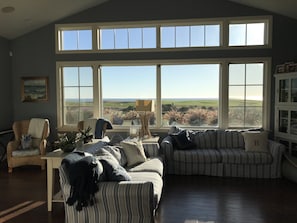 Family Room with Picture Window and Views of the Pacific